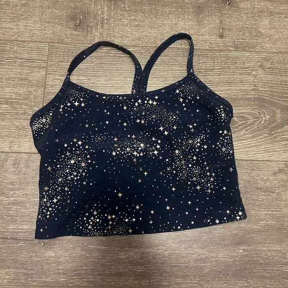 Beyond Yoga Midnight Blue Starry Crop Top - Picture 1 of 6
